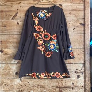 Bella Carra floral embroidered dress